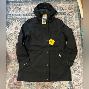 Hunter Black Hooded Parka water resistant Coat